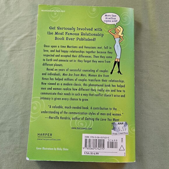 Men are From Mars, Women are from Venus by John Gray Paperback - Picture 8 of 8